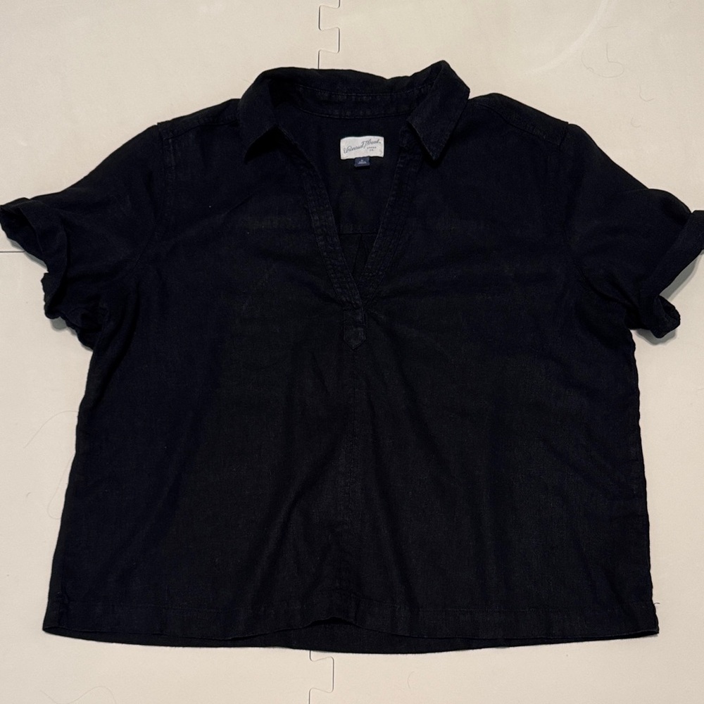 Universal Thread Linen Blend Pull-Over Blouse